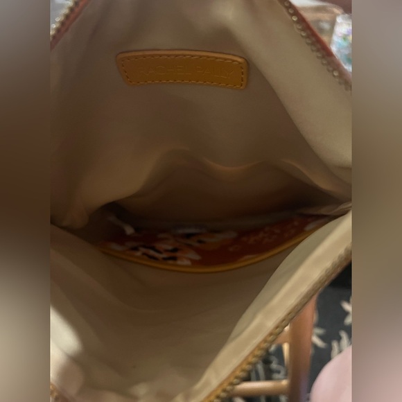 Rachel Pally Zahara Orange Vegan Leather Reversible Fold Over Clutch Bag NWOT - Picture 9 of 11